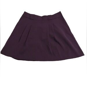 H&M  Women’s Purple Pleated Fully Lined Mini Skirt